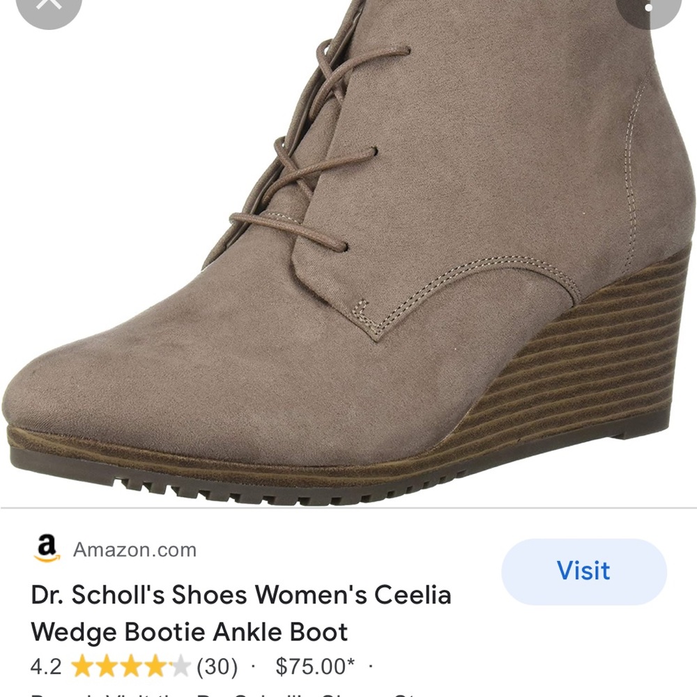 Never worn Dr Scholl’s ankle boots.